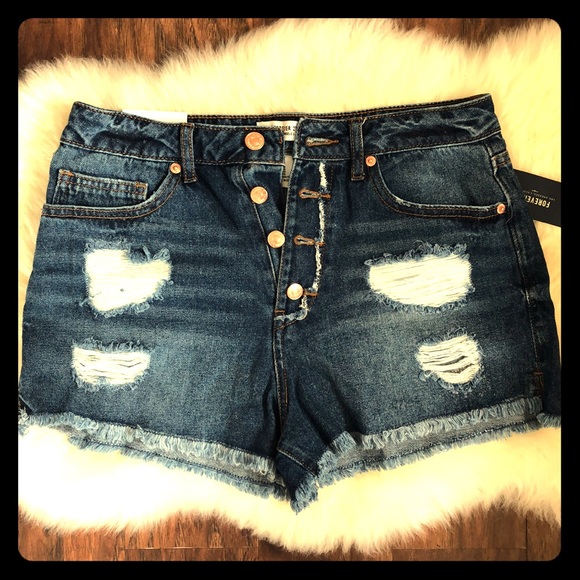 Forever 21 Pants - NWT High Rise Cut Offs